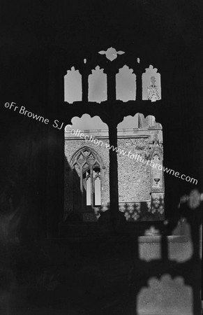 CLEY CHURCH UNFINISHED TRANSEPT THROUGH E.WINDOW OF PORCH